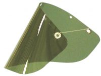 Visor made of polycarbonate, green, 500x250x1 mm