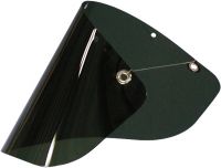 Visor made of cellulose acetate, green, 500x250x1,25 mm