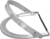 Aluminium visor carrier with cover plate